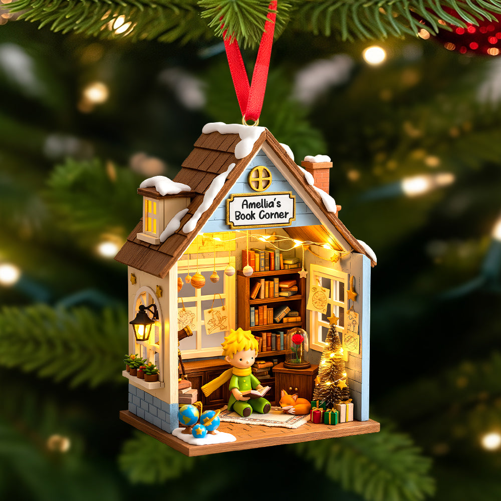 Alternative view of Personalized Gifts For Book Lovers Christmas Ornament 06pgtn031025