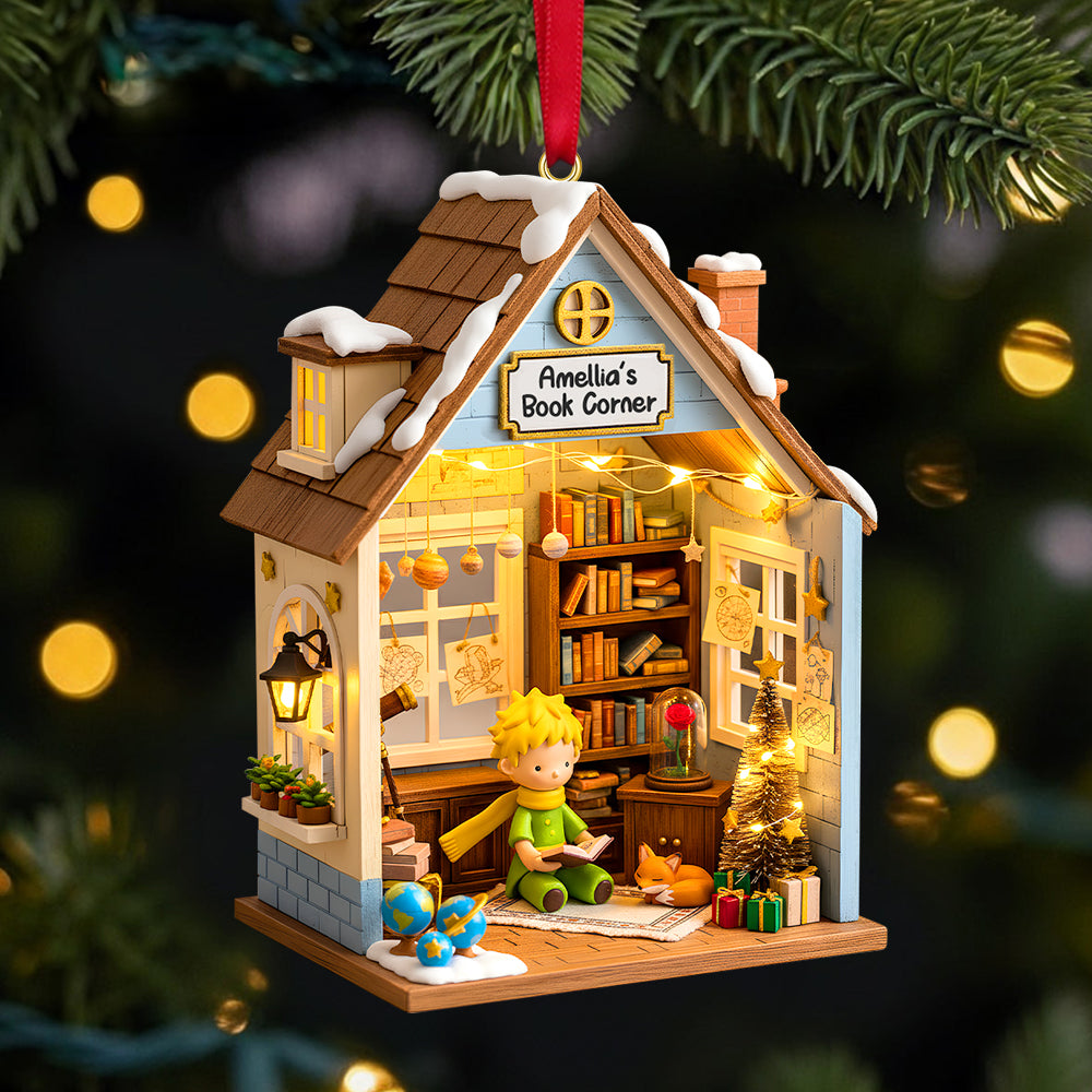 Personalized Gifts For Book Lovers Christmas Ornament 06pgtn031025 - Image 3