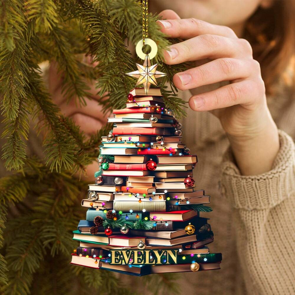 Personalized Gifts For Book Lovers Christmas Ornament 10ACXX240924 - Image 3