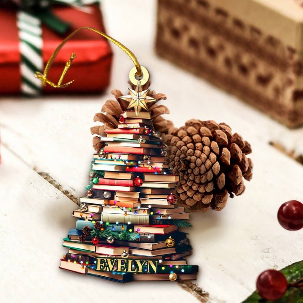 Personalized Gifts For Book Lovers Christmas Ornament 10ACXX240924 - Image 4