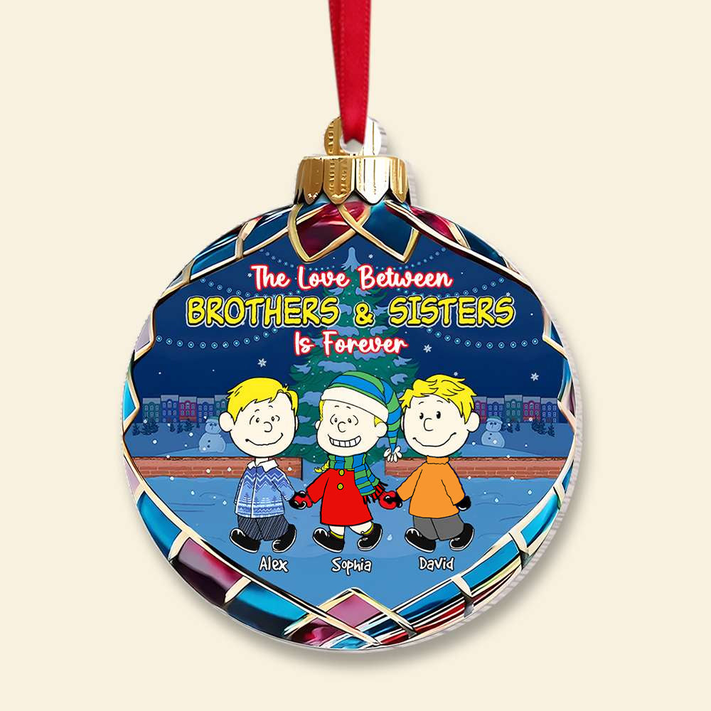 Personalized Gifts For Brothers And Sisters Christmas Ornament 031OHMH161124DA - Image 3