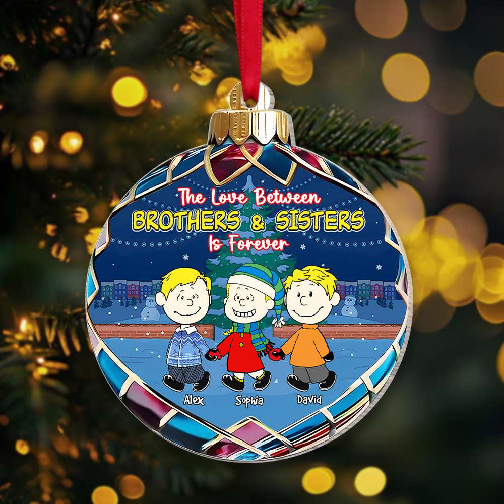 Alternative view of Personalized Gifts For Brothers And Sisters Christmas Ornament 031OHMH161124DA