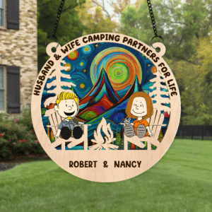 Personalized Gifts For Camping Couple Suncatcher Ornament 01kapu140125pa