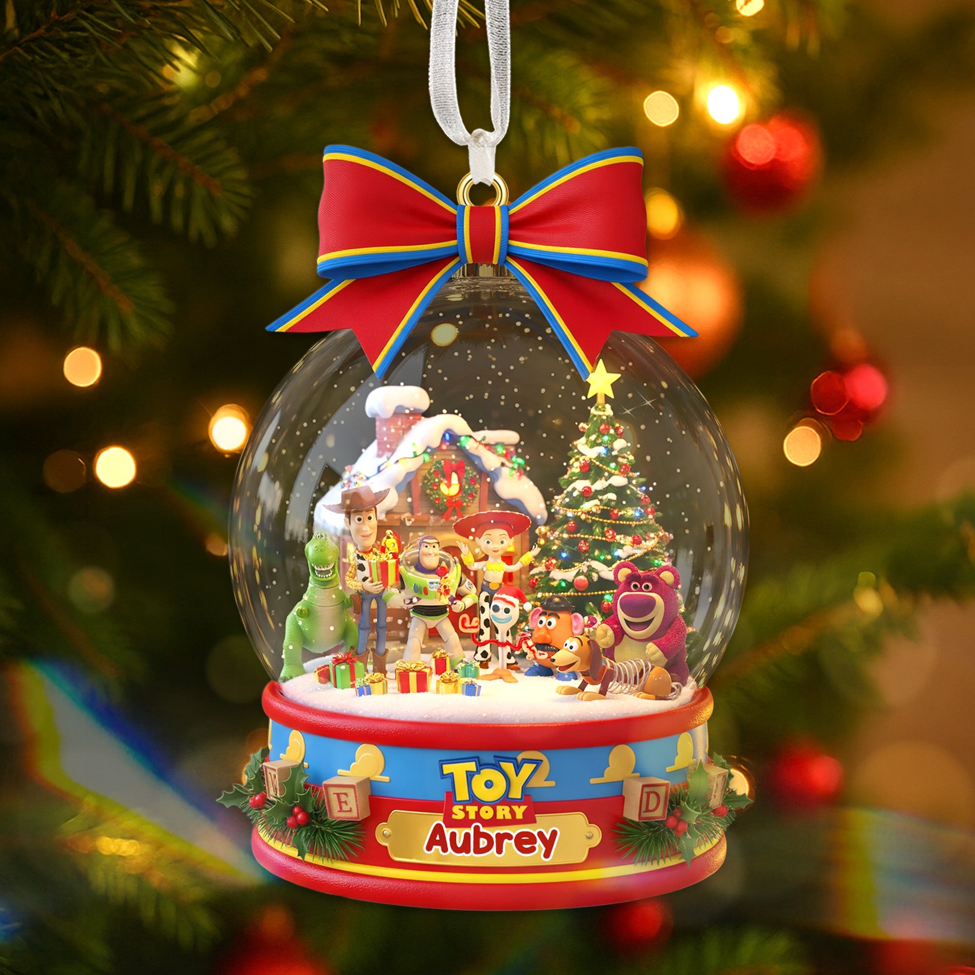 Alternative view of Personalized Gifts For Cartoon Lovers Christmas Ornament 02pgmg161025