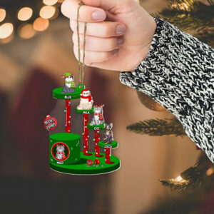 Alternative view of Personalized Gifts For Cat Lover Ornament 02TOMH290824HG Meowy Catmas