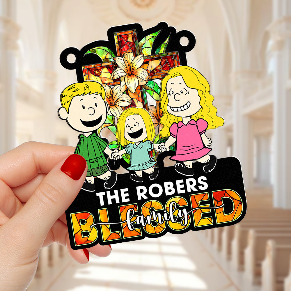 Personalized Gifts For Christian Family Suncatcher Ornament 01kaqn100125hh