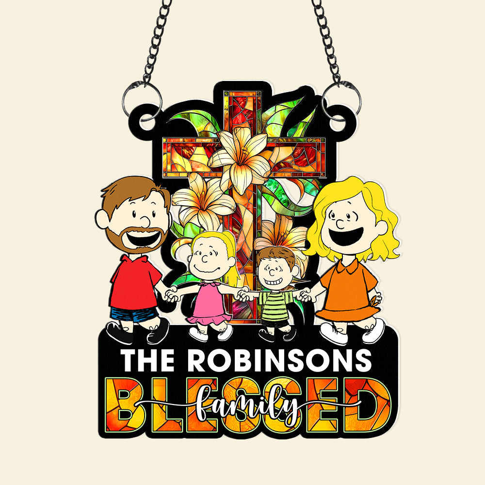 Personalized Gifts For Christian Family Suncatcher Ornament 01kaqn100125hh - Image 4