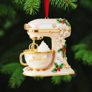 Alternative view of Personalized Gifts For Christmas, Baking Mixer Custom Shape Acrylic Ornament 02pgta091025