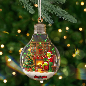 Alternative view of Personalized Gifts For Christmas, Book lover Ornament 01TOMG220825