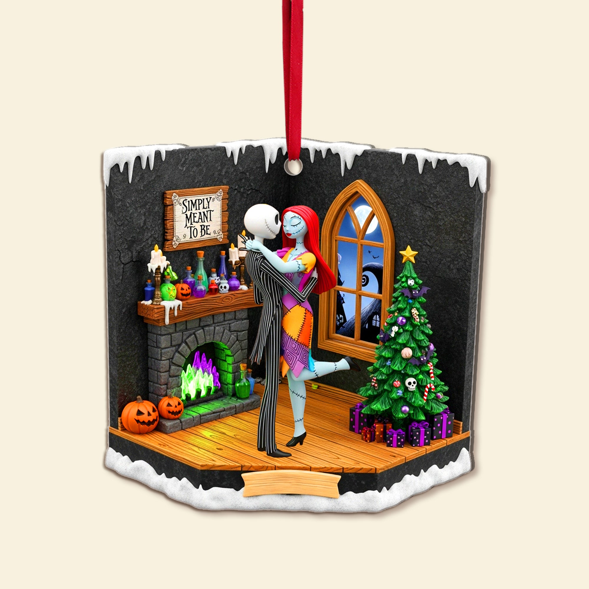 Personalized Gifts For Christmas, Couple acrylic ornament 02tomg230825 - Image 3