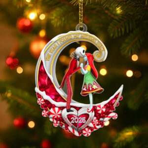 Alternative view of Personalized Gifts For Christmas, couple acrylic ornament 04tgmg150825