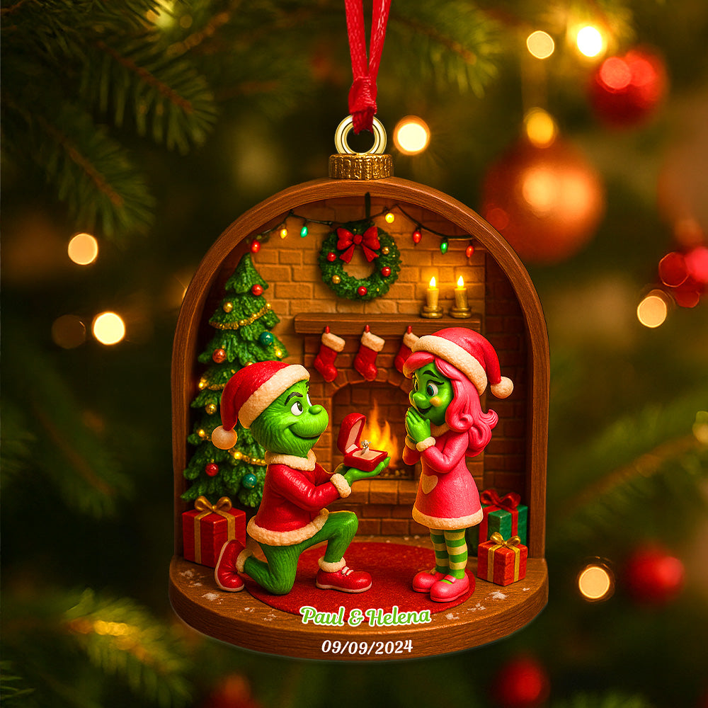 Personalized Gifts For Christmas Couple Acrylic Ornament 04tomg300825