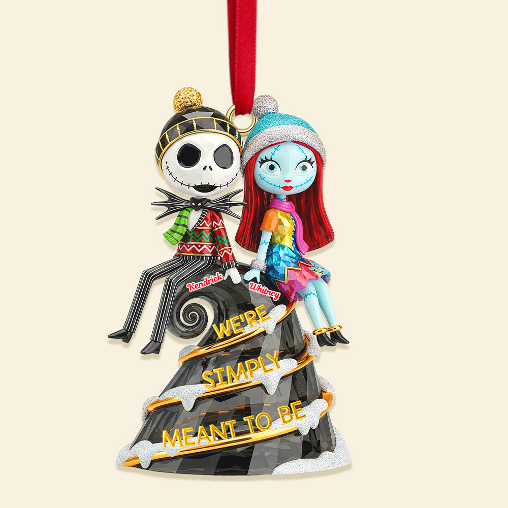 Personalized Gifts For Christmas Couple Custom Shape Acrylic Ornament 03pgmg280825 - Image 3