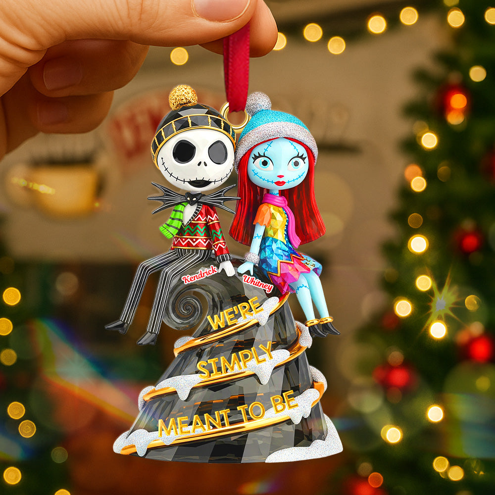 Alternative view of Personalized Gifts For Christmas Couple Custom Shape Acrylic Ornament 03pgmg280825