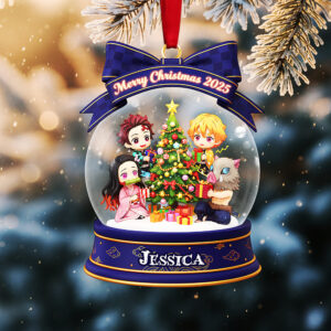 Personalized Gifts For Christmas, Darkness Hunter Custom Shape Acrylic Ornament 02pgta041025