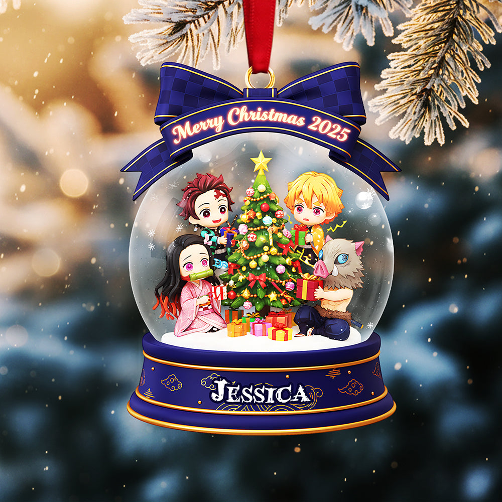 Personalized Gifts For Christmas, Darkness Hunter Custom Shape Acrylic Ornament 02pgta041025