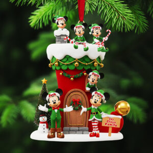 Alternative view of Personalized Gifts For Christmas, Elf Family Acrylic Ornament 01tota021025