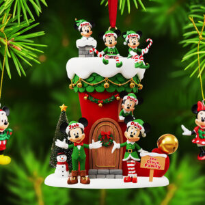 Personalized Gifts For Christmas, Elf Family Acrylic Ornament 01tota021025