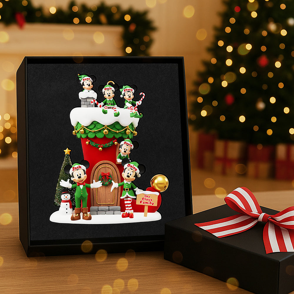 Personalized Gifts For Christmas, Elf Family Acrylic Ornament 01tota021025 - Image 3