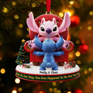 Alternative view of Personalized Gifts For Christmas, Funny Couple Acrylic Ornament 05ohta220925