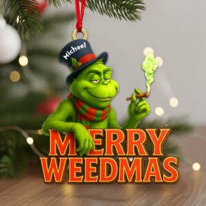 Alternative view of Personalized Gifts For Christmas, Green Goblin Acrylic ornament 02ohmg090925