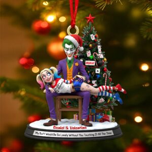 Alternative view of Personalized Gifts For Christmas, Mischievous Couple Acrylic Ornament 03namg090925