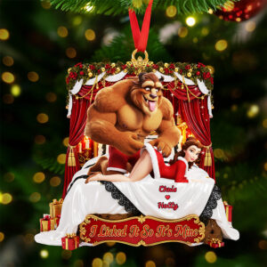 Alternative view of Personalized Gifts For Christmas, Naughty Couple Acrylic Ornament 01nata220925