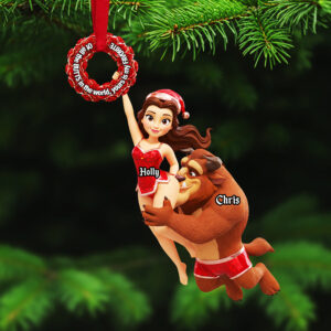 Alternative view of Personalized Gifts For Christmas, Naughty Couple Acrylic Ornament 01ohta081025