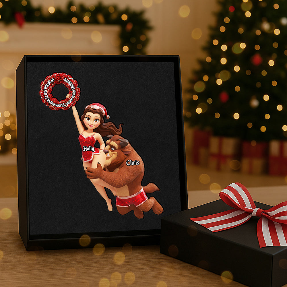 Personalized Gifts For Christmas, Naughty Couple Acrylic Ornament 01ohta081025 - Image 3