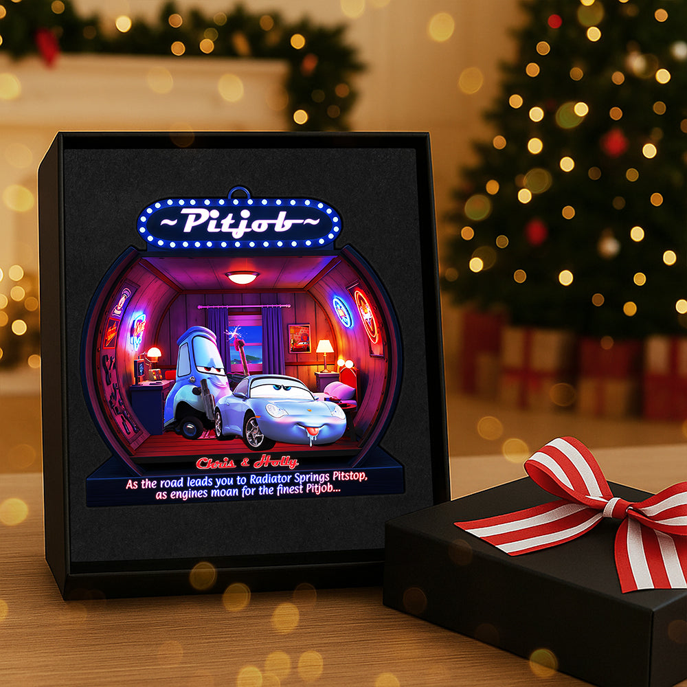 Personalized Gifts For Christmas, Naughty Couple Acrylic Ornament 01tata240925 - Image 3