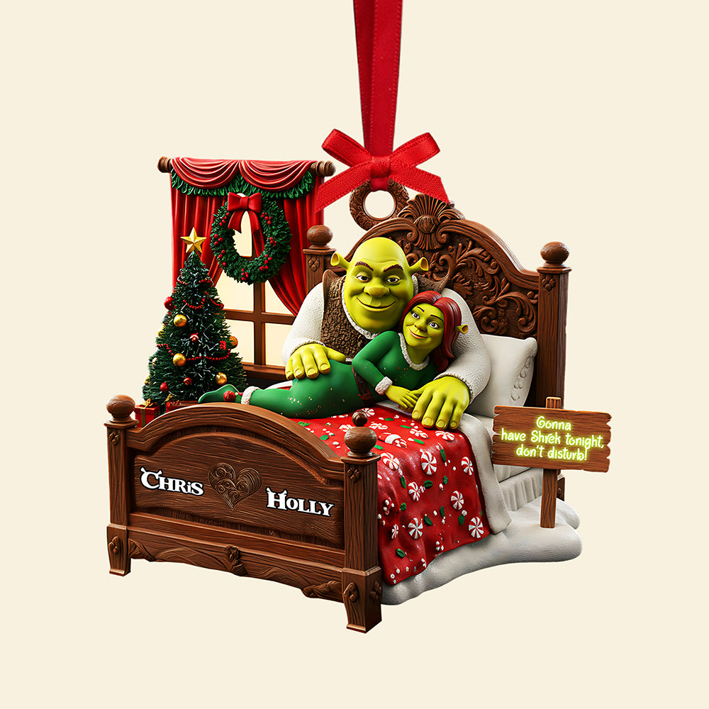 Personalized Gifts For Christmas Naughty Couple Acrylic Ornament 03kita120925 - Image 4