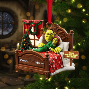 Alternative view of Personalized Gifts For Christmas Naughty Couple Acrylic Ornament 03kita120925