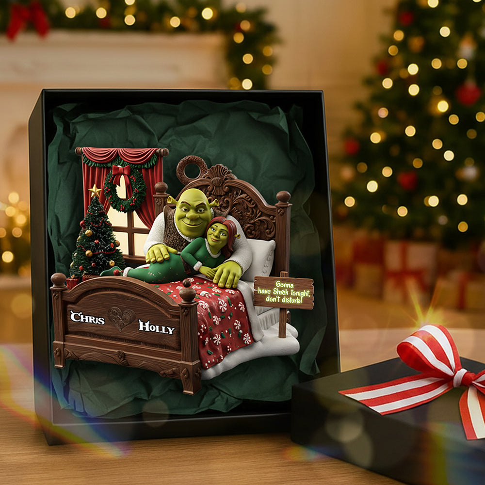 Personalized Gifts For Christmas Naughty Couple Acrylic Ornament 03kita120925 - Image 3