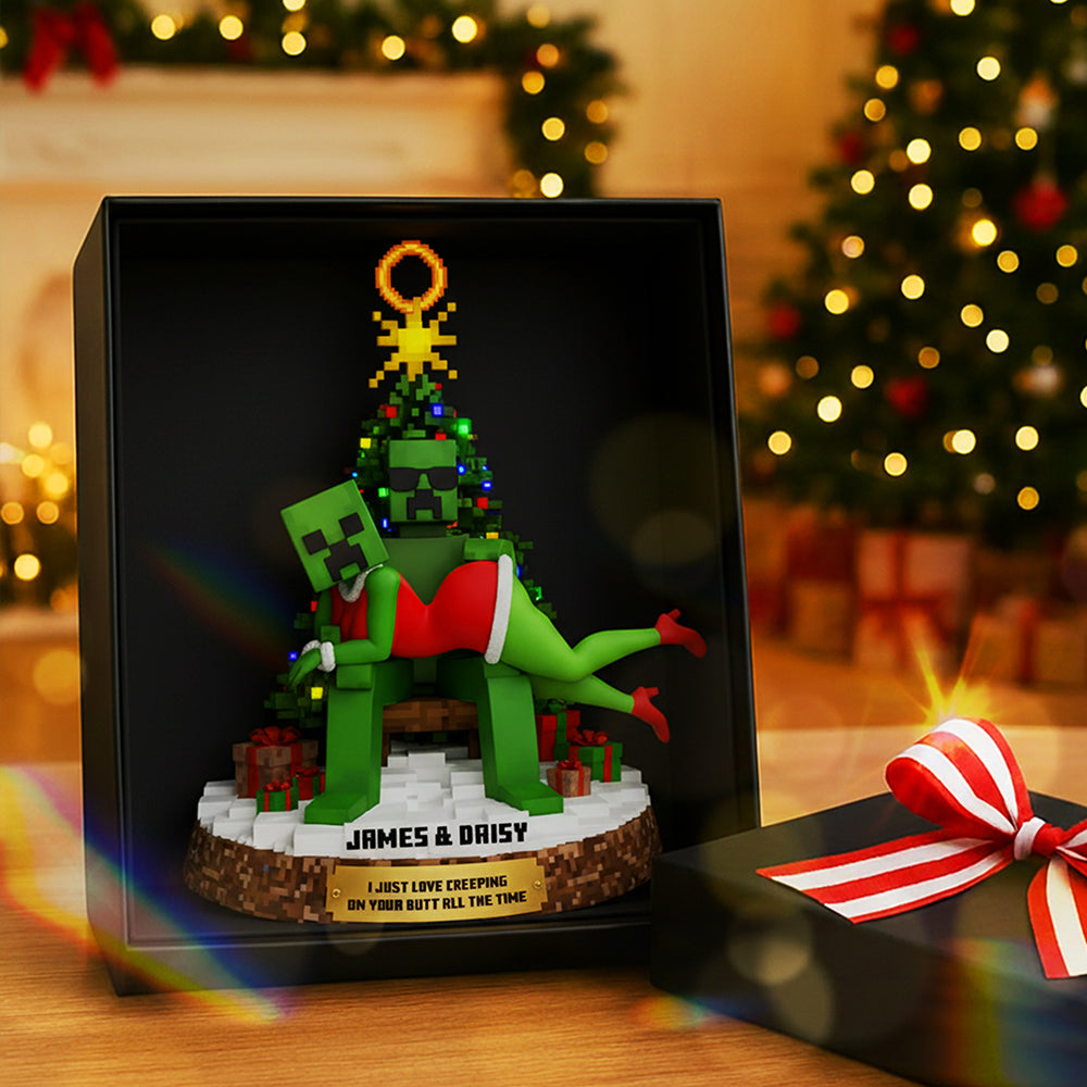 Personalized Gifts For Christmas, Naughty Couple Acrylic Ornament 03tgta110925 - Image 3