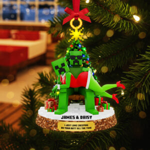 Alternative view of Personalized Gifts For Christmas, Naughty Couple Acrylic Ornament 03tgta110925