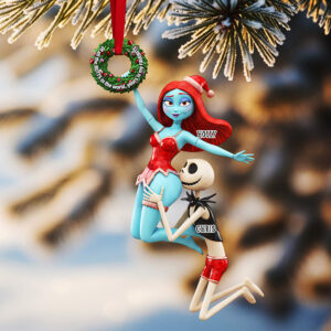 Alternative view of Personalized Gifts For Christmas, Naughty Couple Acrylic Ornament 04ohta061025
