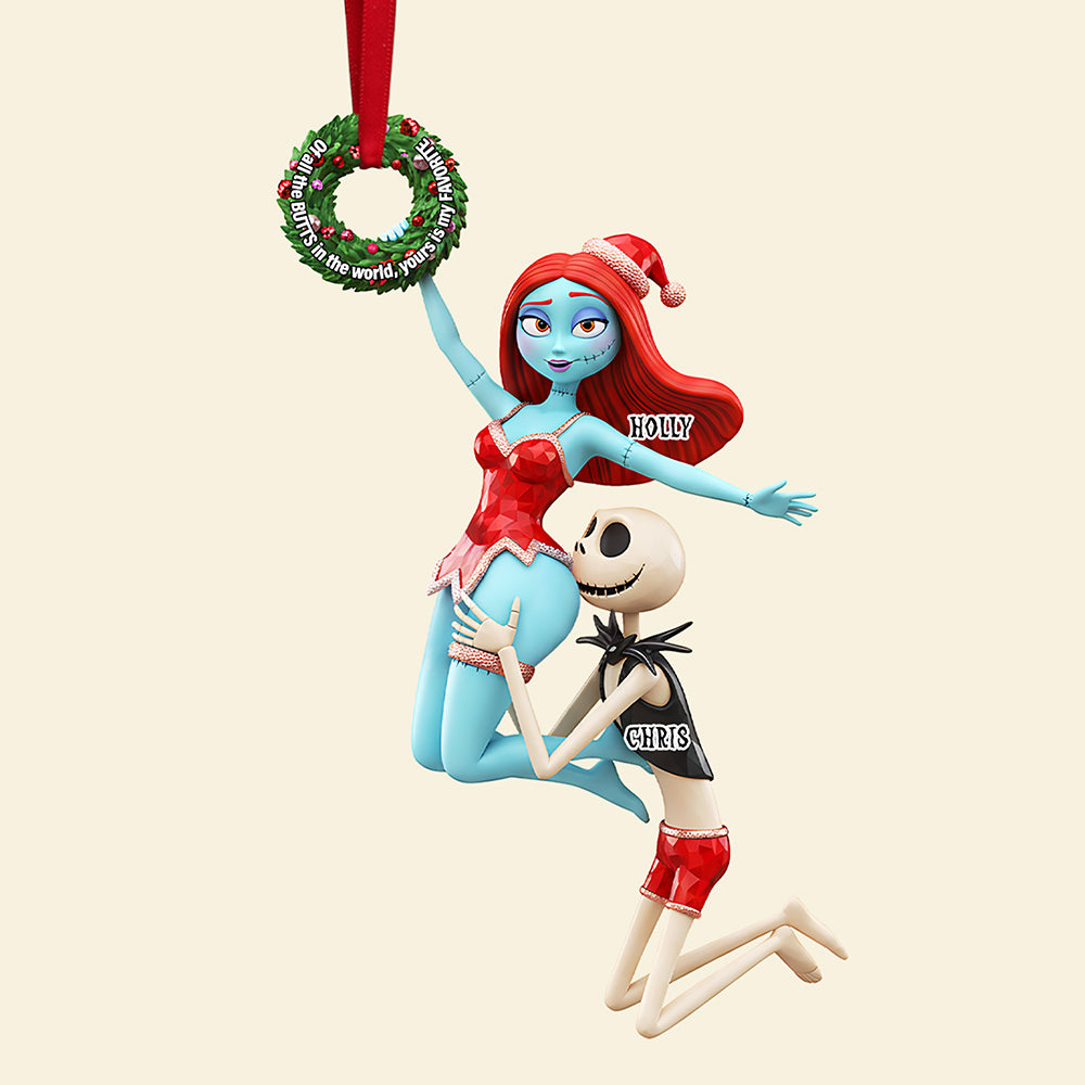 Personalized Gifts For Christmas, Naughty Couple Acrylic Ornament 04ohta061025 - Image 4