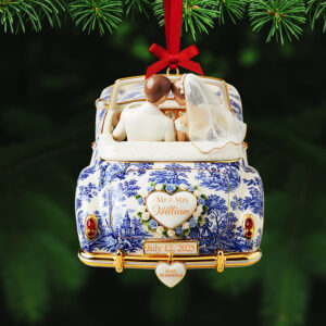 Alternative view of Personalized Gifts For Christmas, Newlywed Toile de Joy Custom Shape Acrylic Ornament 04pgta081025