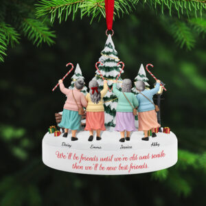 Alternative view of Personalized Gifts For Christmas, Old Friend Acrylic Ornament 02nata181025
