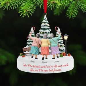Personalized Gifts For Christmas, Old Friend Acrylic Ornament 02nata181025
