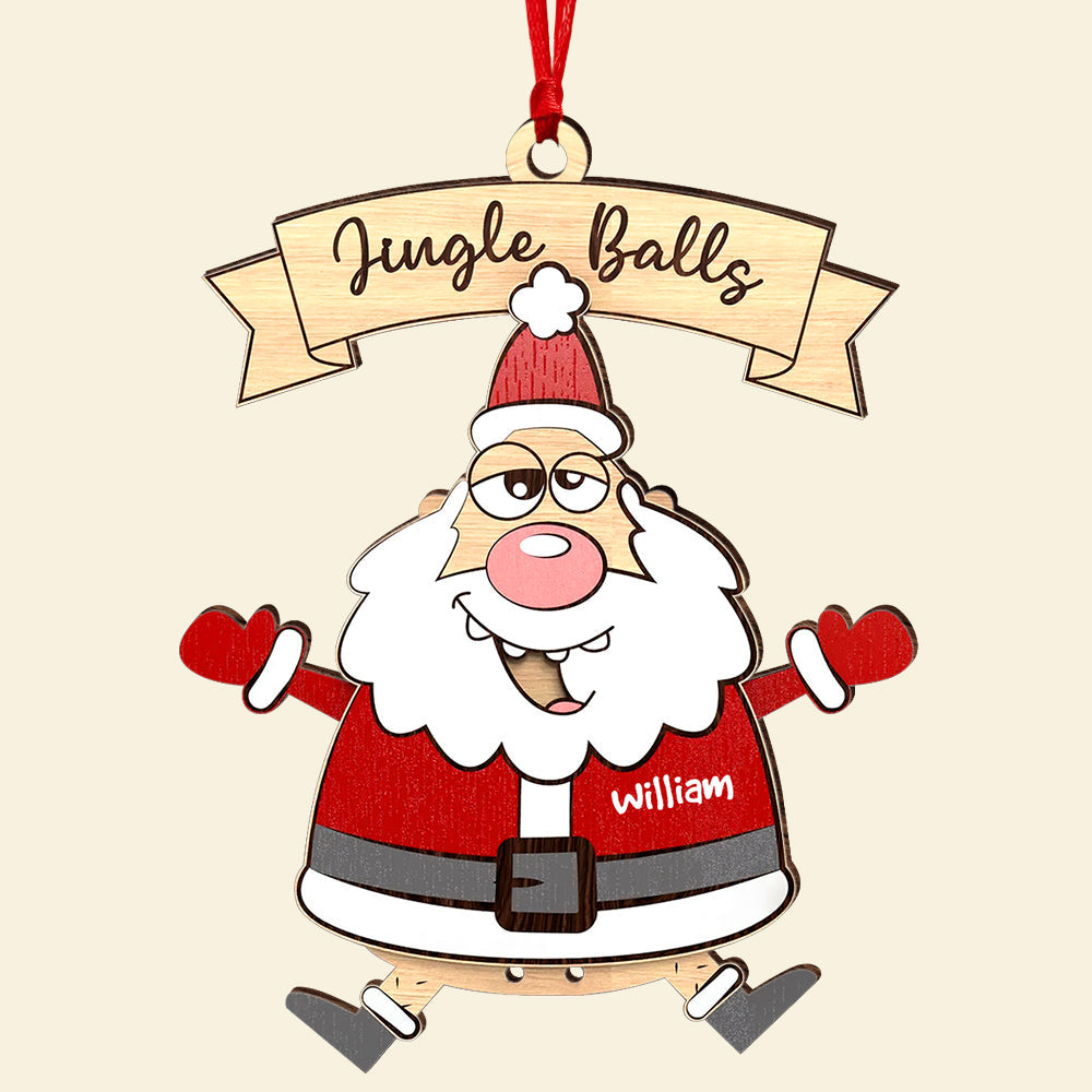 Personalized Gifts For Christmas Ornament Funny Santa 04ACQN180924 - Image 4