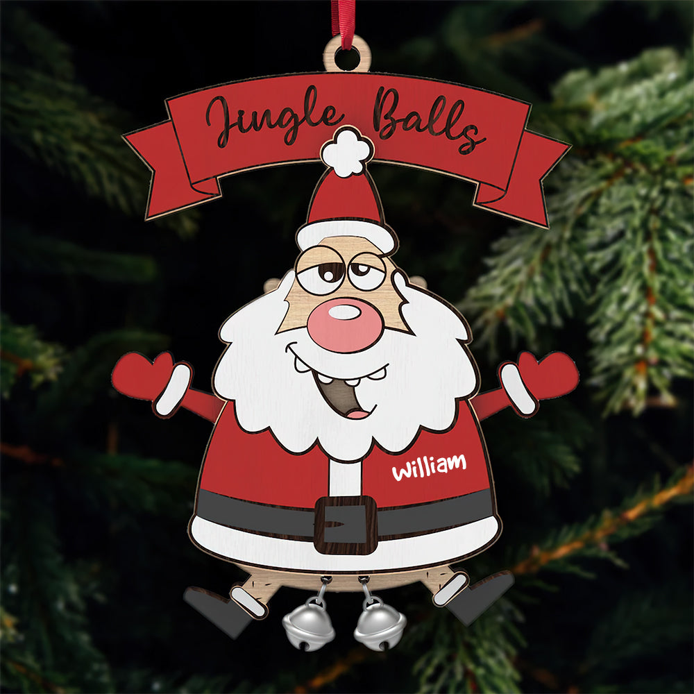 Personalized Gifts For Christmas Ornament Funny Santa 04ACQN180924 - Image 3