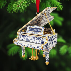 Personalized Gifts For Christmas, Piano Toile de Jouy Custom Shape Acrylic Ornament 05pgta300925