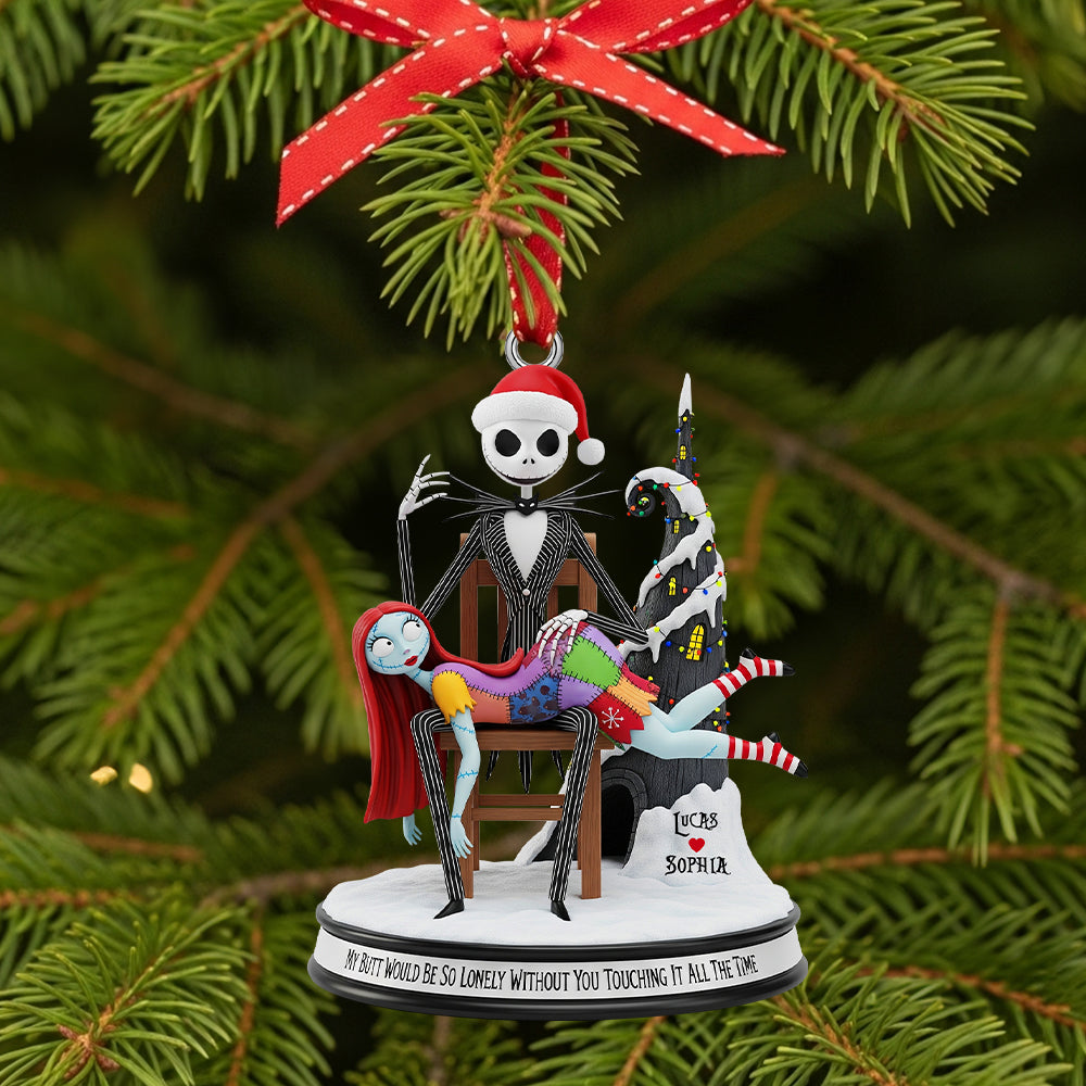 Alternative view of Personalized Gifts For Christmas,  The Ghost & The Rag Doll Couple Acrylic Ornament 02natn090925