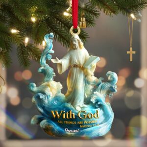 Personalized Gifts For Christmas, The God Acrylic Ornament 01tgmg180925