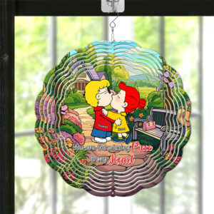 Alternative view of Personalized Gifts For Couple 3D Wind Spinner Missing Piece 01XQQN191224HG