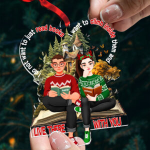 Alternative view of Personalized Gifts For Couple Book Christmas Ornament 02TGDT151124PA