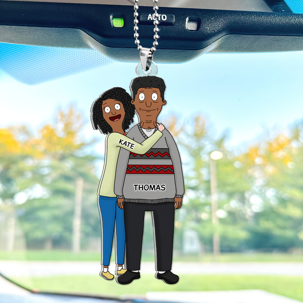 Personalized Gifts For Couple Car Ornament 01qhhu241224hg - Image 4