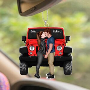 Alternative view of Personalized Gifts For Couple Car Ornament 03OHQN130624HH
