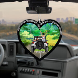 Alternative view of Personalized Gifts For Couple Car Ornament 05TOMH110624TM
